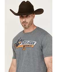 RANK 45® Men's Ridin' & Ropin' Short Sleeve Graphic T-Shirt