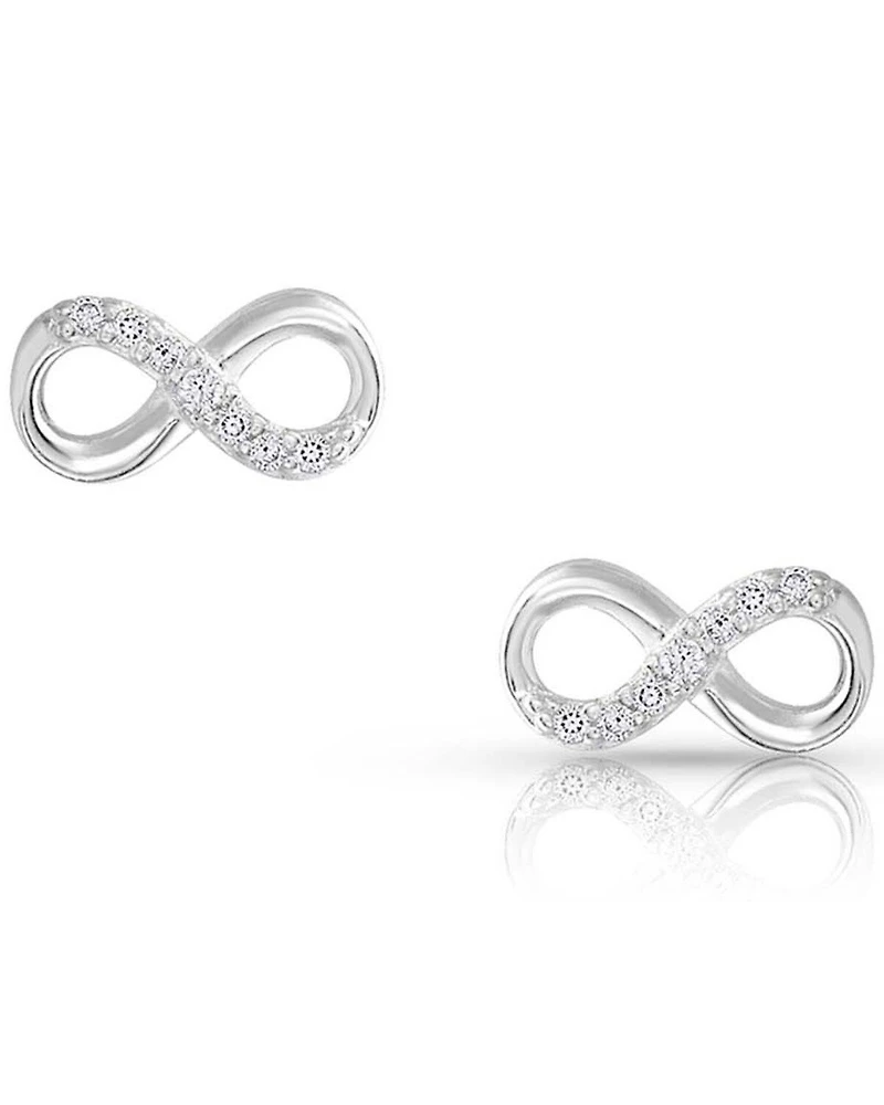 Montana Silversmiths Women's Silver Shine Infinity Earrings