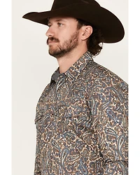 Cody James Men's Madera Paisley Print Long Sleeve Snap Western Shirt