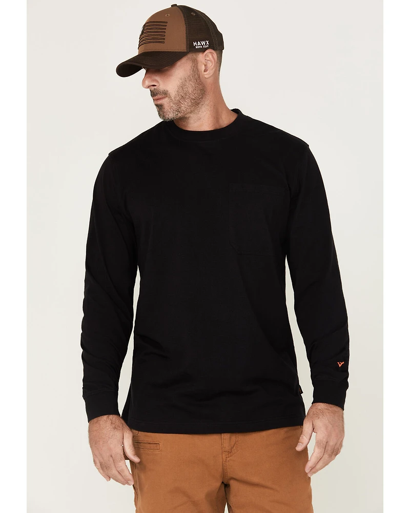 Hawx Men's Scream Long Sleeve Graphic Work Shirt