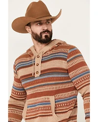 Pendleton Men's Medallion Striped Hooded Pullover