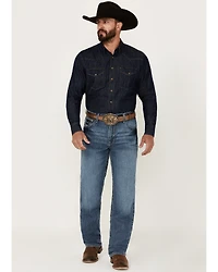 Cinch Men's Black Label 2.0 Medium Wash Loose Fit Tapered Denim Jeans