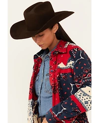 Outback Trading Co Women's Bandana Print Long Sleeve Haley Big Shirt