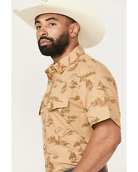 Pendleton Men's Laramie Ranch Print Short Sleeve Snap Western Shirt