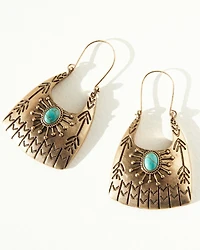 Shyanne Women's Summer Solstice Stamped Statement Earrings