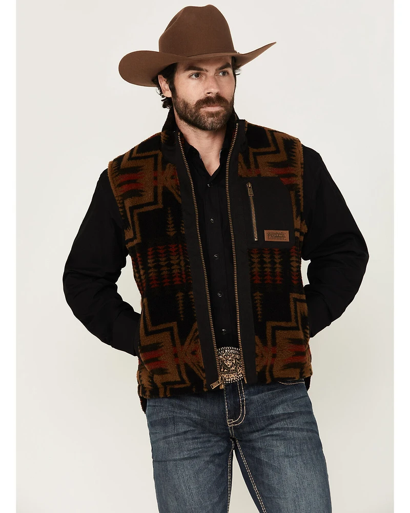 Pendleton Men's Ridgeline Printed Berber Fleece Vest