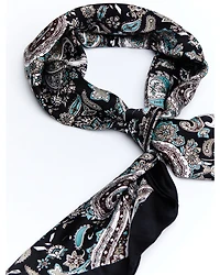 Cody James Men's Silk Navy Paisley Wild Rag Scarf