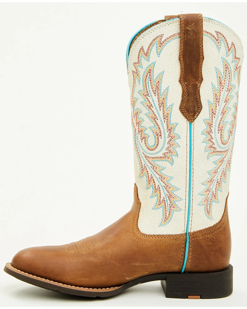Ariat Women's Round Up StretchFit Performance Western Boots - Toe