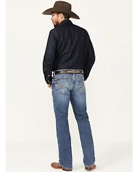 Ariat Men's M7 Livermore Warrack Medium Wash Slim Straight Stretch Jeans