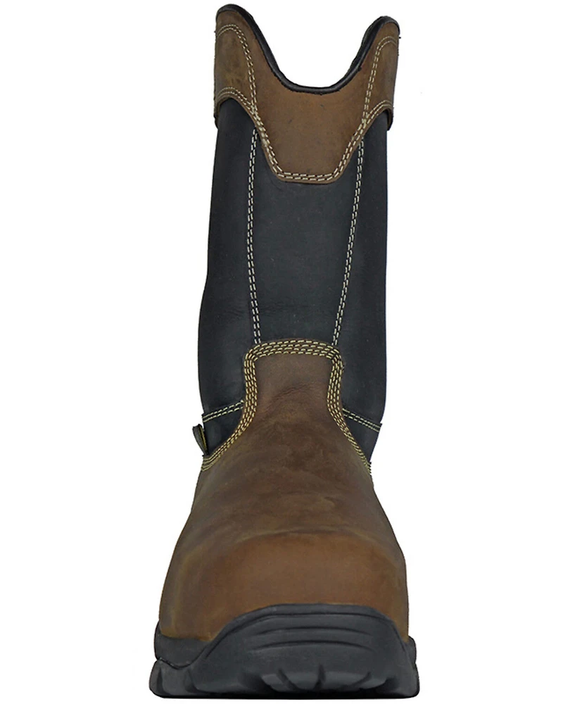 Hoss Men's Slag Waterproof Metguard Wellington Work Boots - Composite Toe