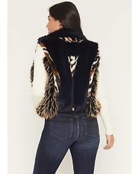 Azalea Wang Women's Boot Barn Exclusive Faux Fur Striped Vest
