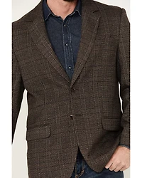 Rock & Roll Denim Men's Plaid Print Modern Fit Sportcoat