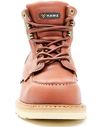 Hawx Men's USA Moc Wedge Value Work Boots - Steel Toe