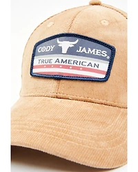 Cody James Men's Corduroy True American Patch Ball Cap