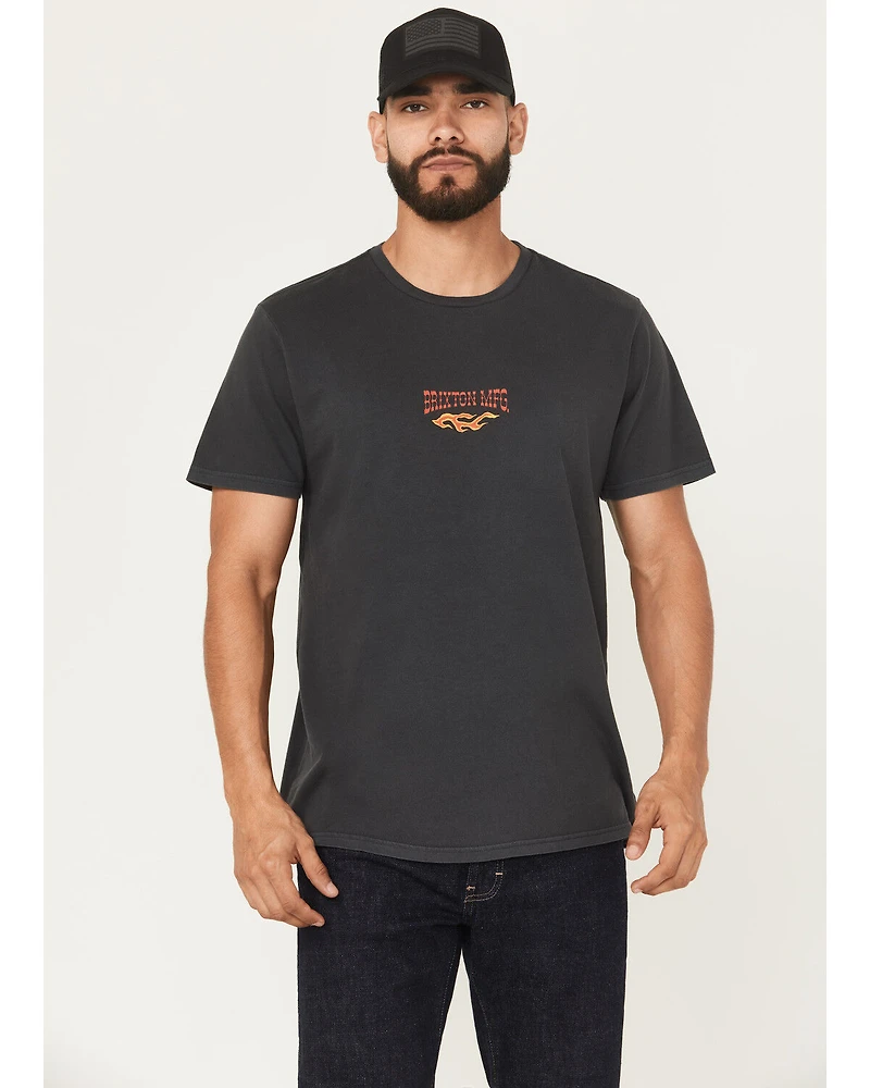 Brixton Men's Hardee Snake Short Sleeve Graphic T-Shirt