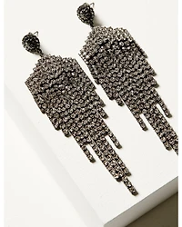 Wonderwest Women's Gem Fringe Earrings