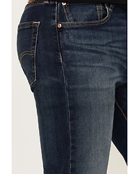 Levi's Men's 501 Unicycle Dark Wash Original Fit Straight Leg Stretch Denim Jeans