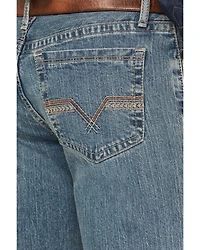 Cinch Men's Ian Medium Wash Slim Bootcut Performance Stretch Denim Jeans