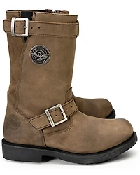 Milwaukee Leather Women's 10" Classic Engineer Motorcycle Boots - Round Toe