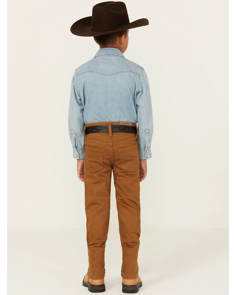Cody James Little Boys' Rubber Slim Straight Stretch Jeans