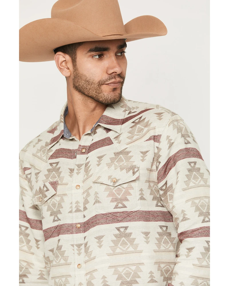Cody James Men's Sierra Nevada Southwestern Print Long Sleeve Snap Western Shirt