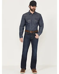 Cody James Men's FR Dark Wash Slim Bootcut Stretch Denim Work Jeans