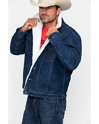Wrangler Men's Sherpa Lined Denim Jacket