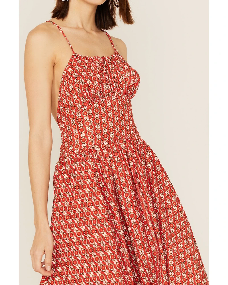 Molly Bracken Women's Printed Asymmetrical High-Low Dress