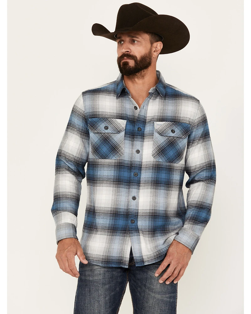 Pendleton Men's Burnside Plaid Print Long Sleeve Button-Down Western Shirt