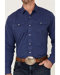 Ariat Men's Solid Teal Jurlington Retro Long Sleeve Pearl Snap Western Shirt