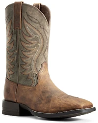 Ariat Men's Amos Shock Shield Quickdraw Western Performance Boots - Broad Square Toe