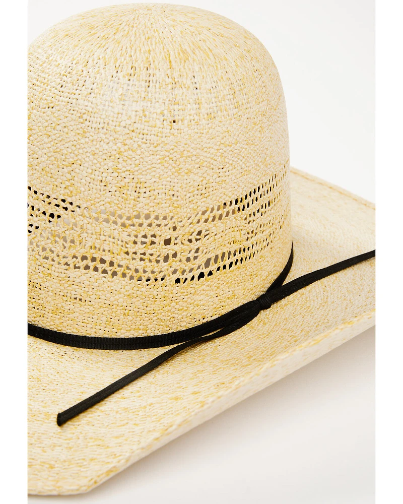 Rodeo King Broken Horn 25X Straw Cowboy Hat