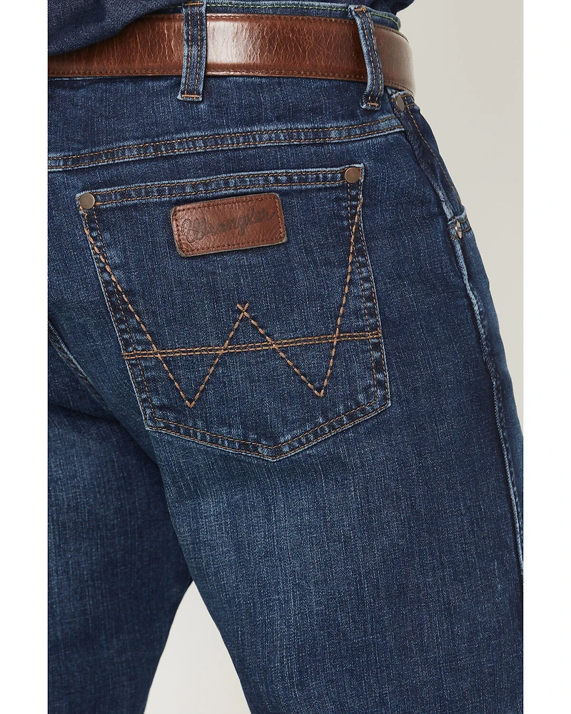 Wrangler Retro Men's 88MWZ Ozark Dark Wash Slim Straight Stretch Denim Jeans