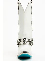 Boot Barn X Lane Women's Exclusive The New Mrs. Satin Pearl Western Bridal Boots - Snip Toe