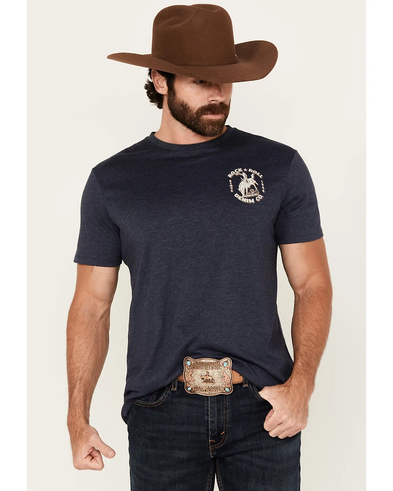 Rock & Roll Denim Men's Bronco Short Sleeve Graphic T-Shirt