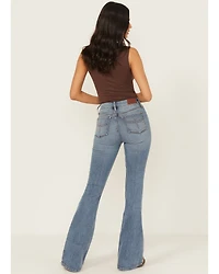 Shyanne Women's Luna High Rise Flare Super Stretch Denim Jeans