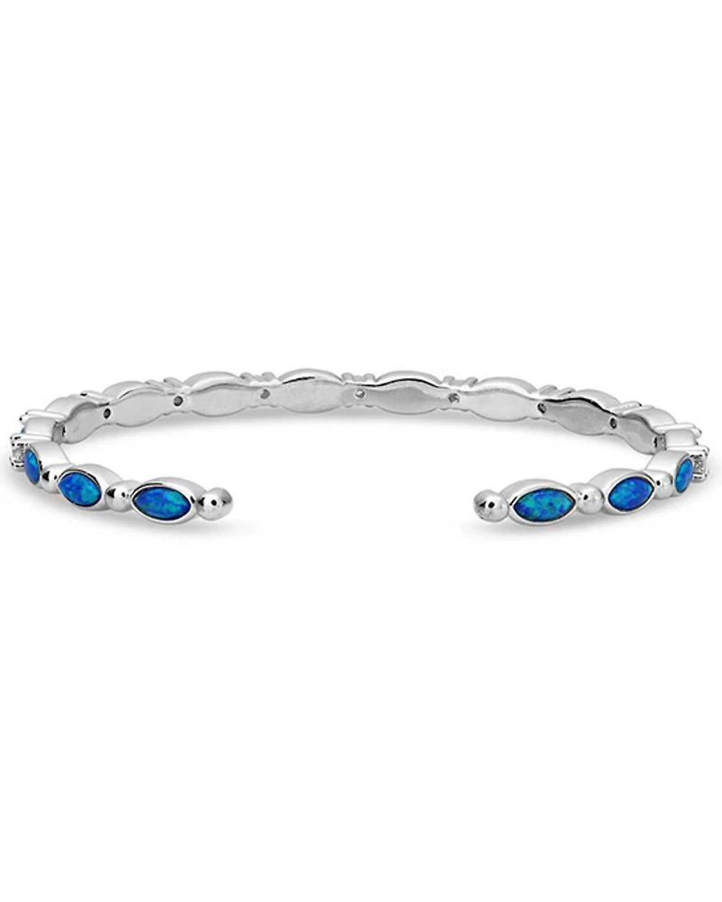 Montana Silversmiths Women's Moonlit Night Crystal Opal Cuff Bracelet