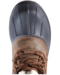 Baffin Men's Brown Canada Waterproof Faux Fur Leather Tundra Work Boots - Soft Toe