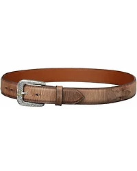 Lucchese Men's Tan Mad Dog Goat Leather Belt