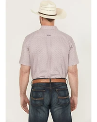 Ariat Men's Rafael Wrinkle Free Geo Print Short Sleeve Button-Down Western Shirt
