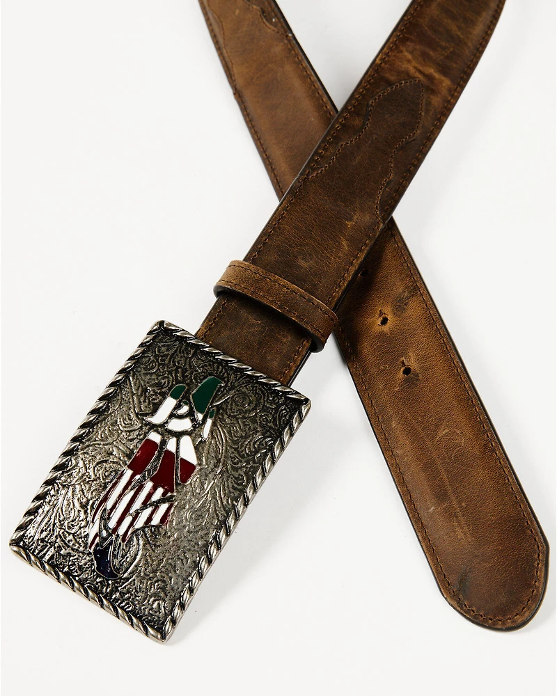 Cody James Men's Hecho En Mexico Novelty Buckle Belt