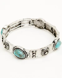 Shyanne Women's Ridge Canyon Turquoise Concho Bracelet Set - 5 Piece