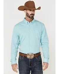 RANK 45® Men's Heeler Textured Solid Long Sleeve Button-Down Western Shirt