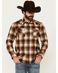 Pendleton Men's Canyon Plaid Print Long Sleeve Snap Western Shirt