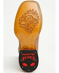 Phantom Rider Men's Roper Western Boots - Broad Square Toe