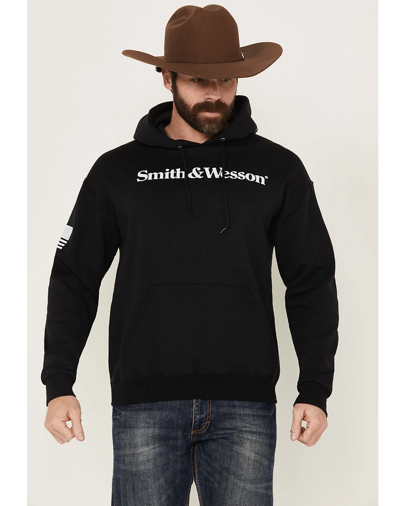 Smith & Wesson Men's Logo Flag Hooded Sweatshirt