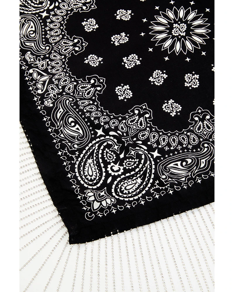Idyllwind Women's Black Delray Bandana Necklace