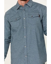 Cody James Men's FR Midweight Geo Print Long Sleeve Pearl Snap Western Shirt
