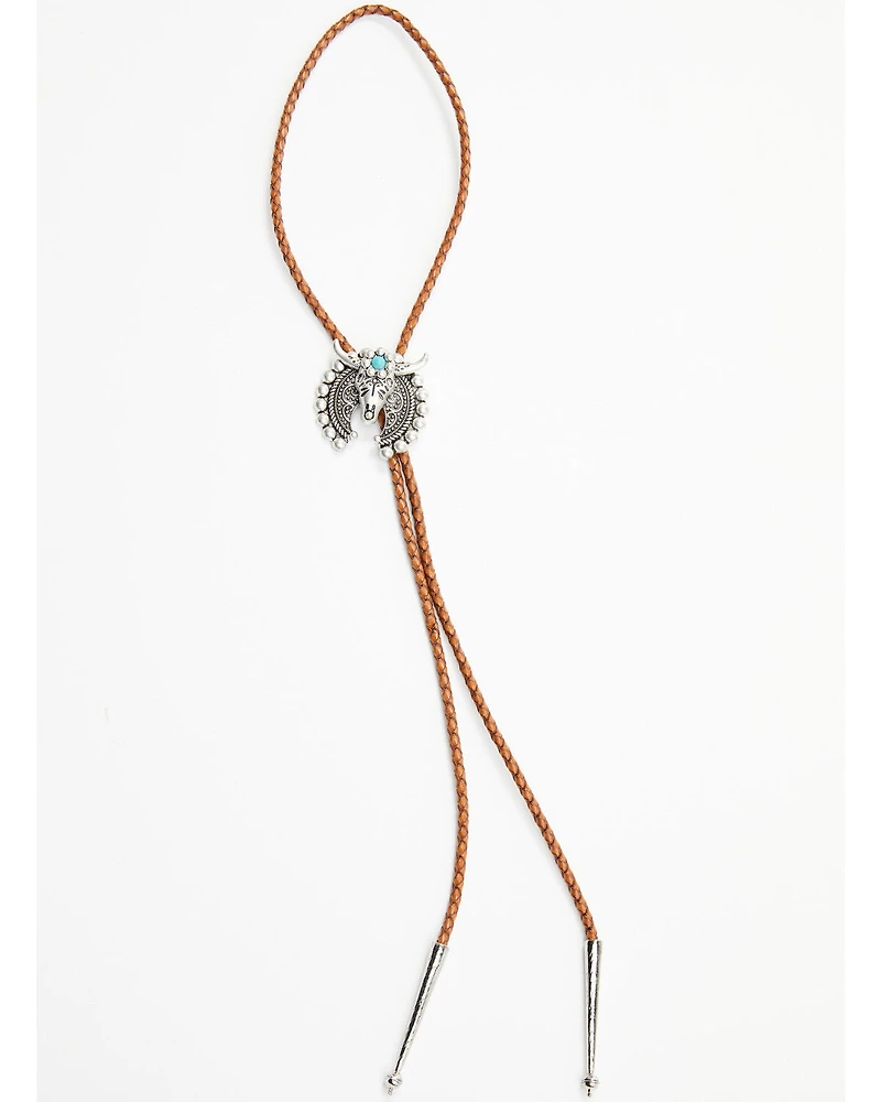 Shyanne Women's Crescent Steer Head Bolo Tie