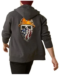Ariat Men's Rebar Born For This Full Zip Hooded Jacket - Big